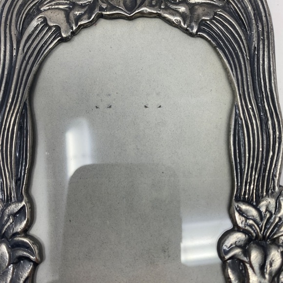 Lot Of Two 3.5x5 and 5x7 Silver Tone Picture Frames Ornate patterns bundle - Picture 4 of 16